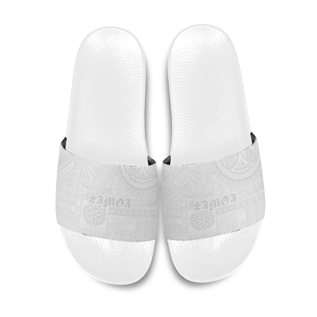 Samoa Lotu Tamaiti Slide Sandals Tribal Tatau with Siapo Pattern