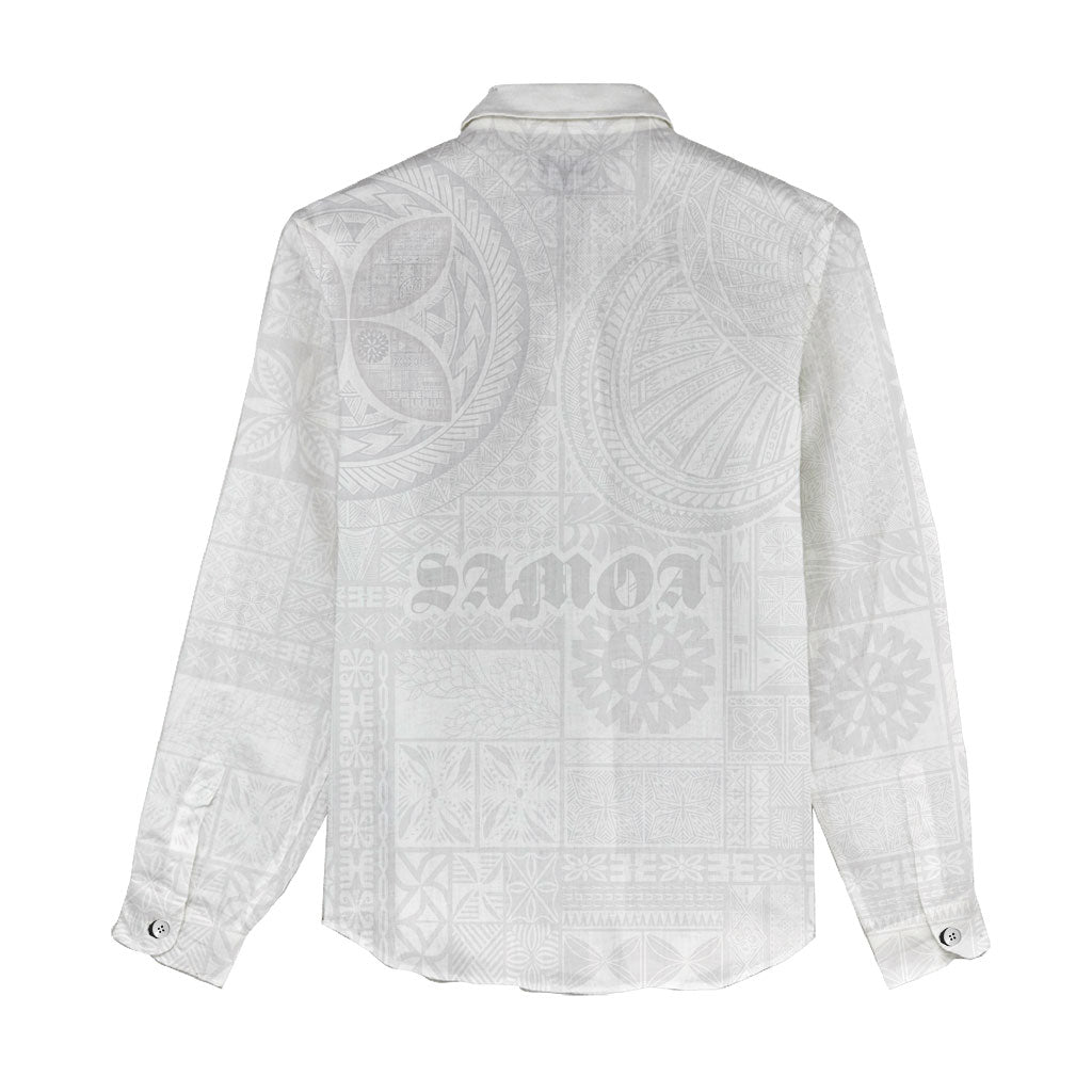 Samoa Lotu Tamaiti Women Casual Shirt Tribal Tatau with Siapo Pattern