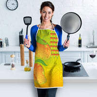 Hawaiian Mango Apron Polynesian Art Pattern and Kakau Tattoo
