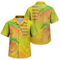 Hawaiian Mango Family Matching Long Sleeve Bodycon Dress and Hawaiian Shirt Polynesian Art Pattern and Kakau Tattoo