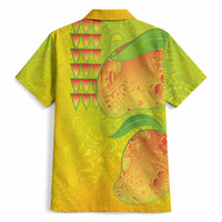 Hawaiian Mango Hawaiian Shirt Polynesian Art Pattern and Kakau Tattoo