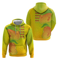 Hawaiian Mango Hoodie Polynesian Art Pattern and Kakau Tattoo