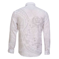 Tonga Faka Sepitema Family Matching Long Sleeve Bodycon Dress and Hawaiian Shirt Ngatu Pattern with Plumeria and Hibiscus