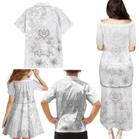 Tonga Faka Sepitema Family Matching Puletasi and Hawaiian Shirt Ngatu and Floral Pattern with Blooming Hibiscus LT03 - Polynesian Pride