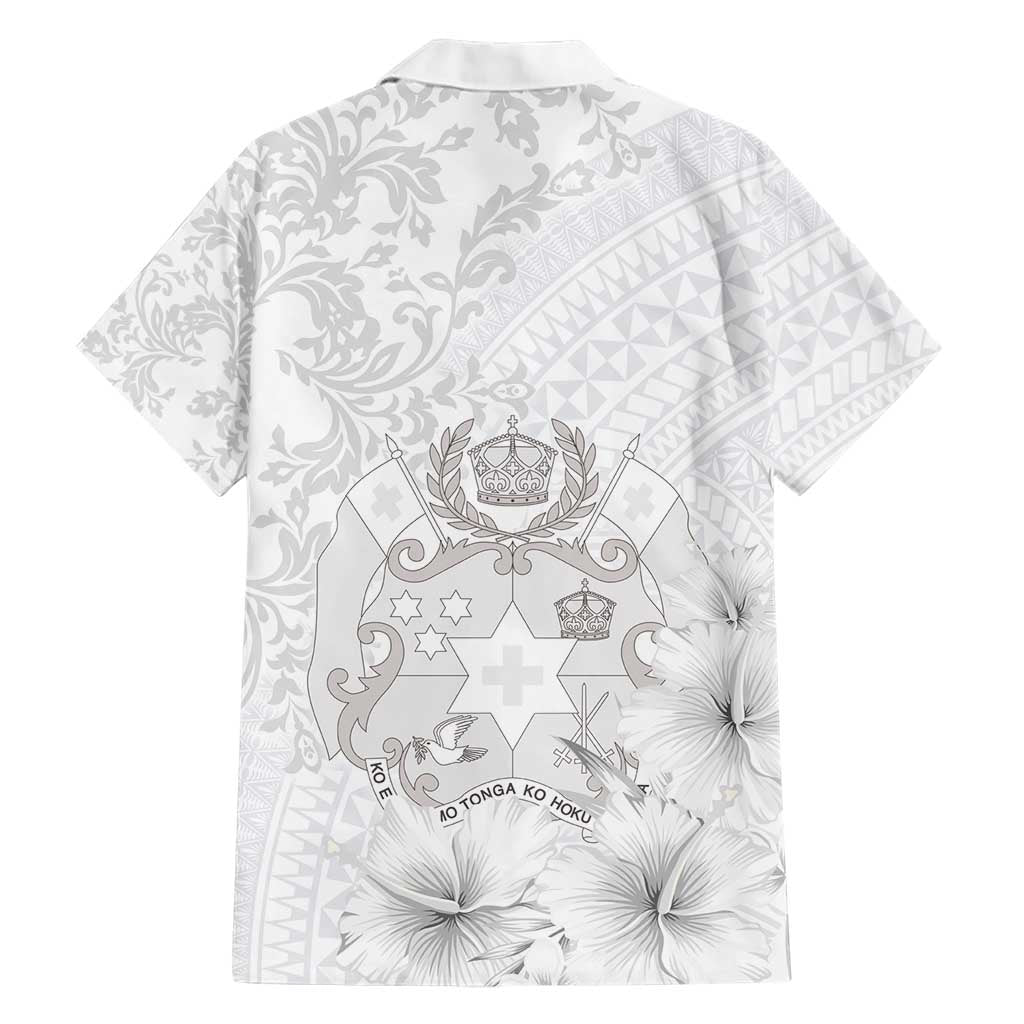 Tonga Faka Sepitema Family Matching Short Sleeve Bodycon Dress and Hawaiian Shirt Ngatu and Floral Pattern with Blooming Hibiscus LT03 - Polynesian Pride