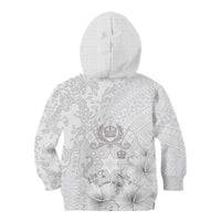 Tonga Faka Sepitema Kid Hoodie Ngatu and Floral Pattern with Blooming Hibiscus LT03 - Polynesian Pride