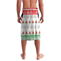 Hawaiian Mele Kalikimaka Lavalava Funny Pineapple Surfing with Map Christmas Stripe Elements