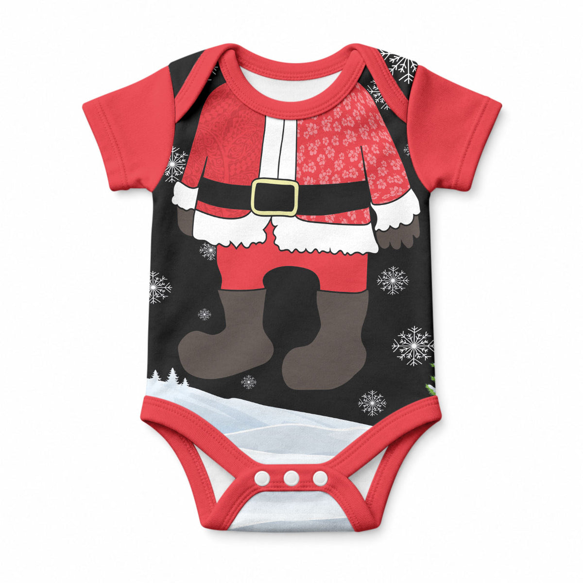Polynesian Santa Claus Costume Funny Baby Onesie LT03 Multicolor - Polynesian Pride