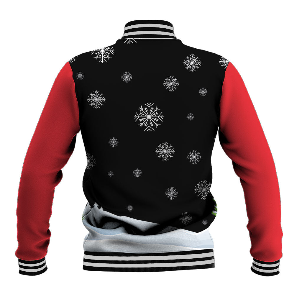 Polynesian Santa Claus Costume Funny Baseball Jacket