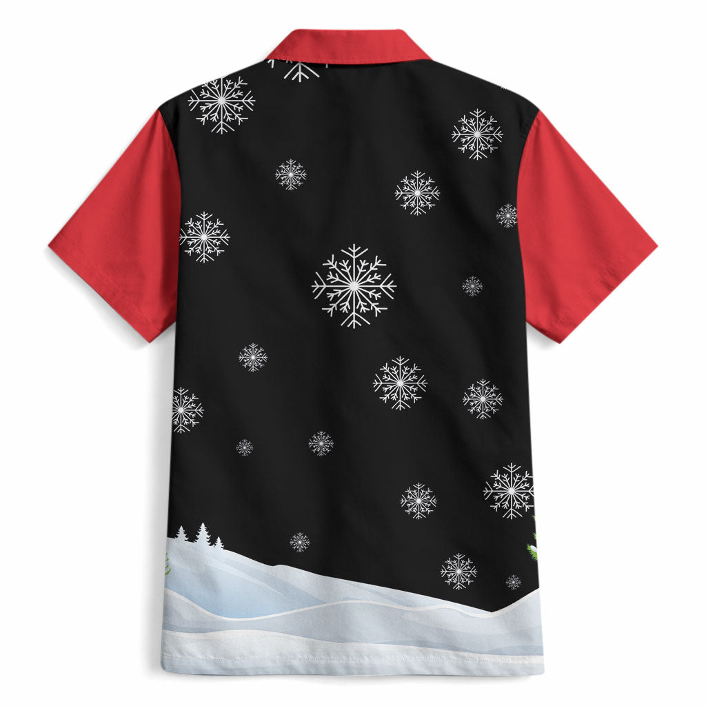 Polynesian Santa Claus Costume Funny Hawaiian Shirt