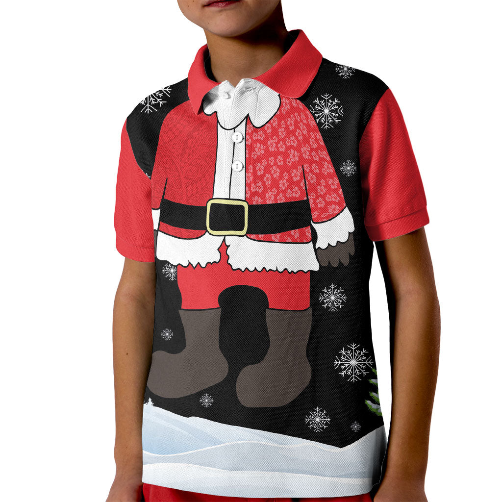 Polynesian Santa Claus Costume Funny Kid Polo Shirt