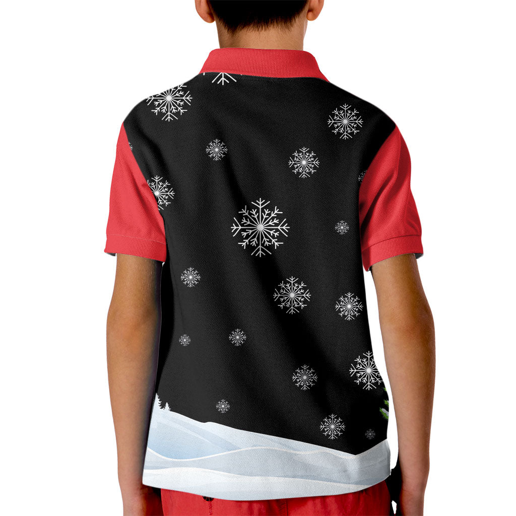 Polynesian Santa Claus Costume Funny Kid Polo Shirt