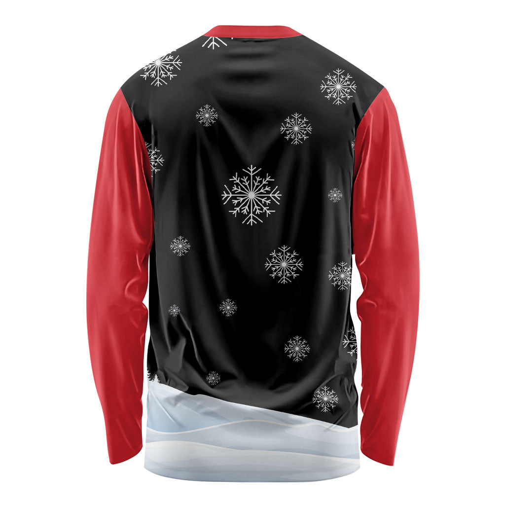 Polynesian Santa Claus Costume Funny Long Sleeve Shirt