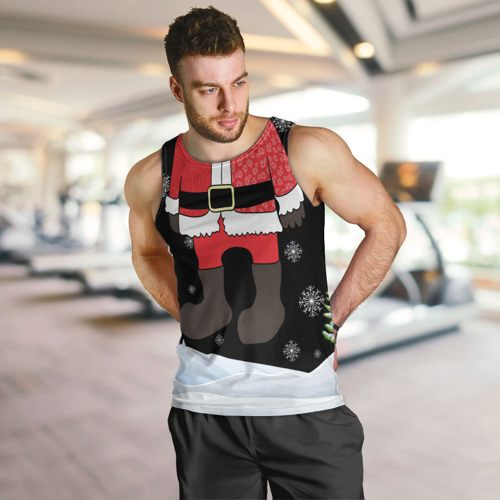 Polynesian Santa Claus Costume Funny Men Tank Top
