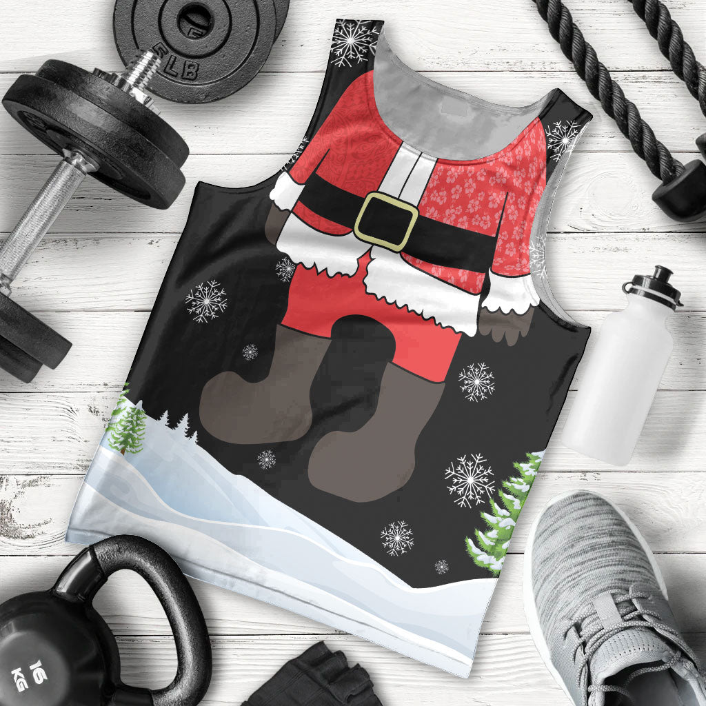 Polynesian Santa Claus Costume Funny Men Tank Top