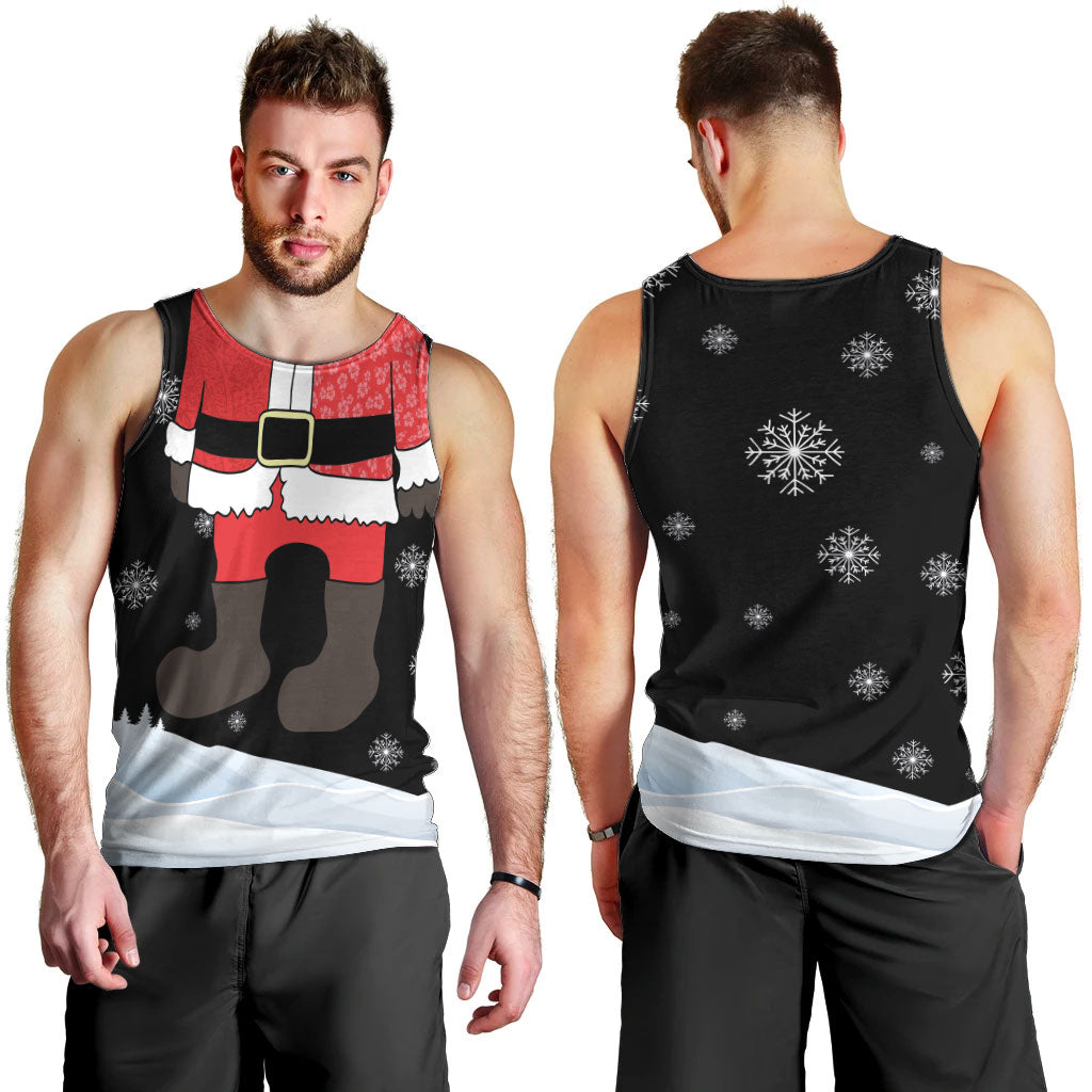 Polynesian Santa Claus Costume Funny Men Tank Top