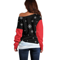 Polynesian Santa Claus Costume Funny Off Shoulder Sweater