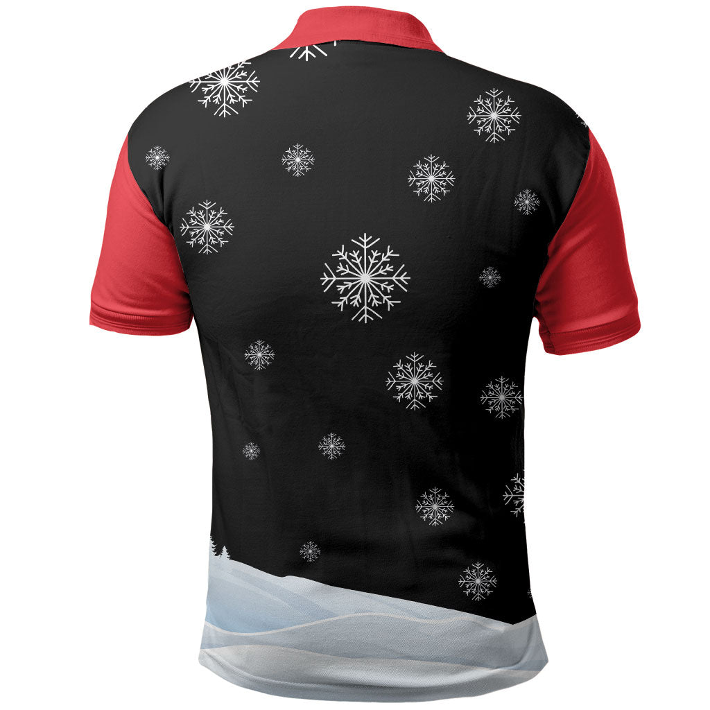 Polynesian Santa Claus Costume Funny Polo Shirt