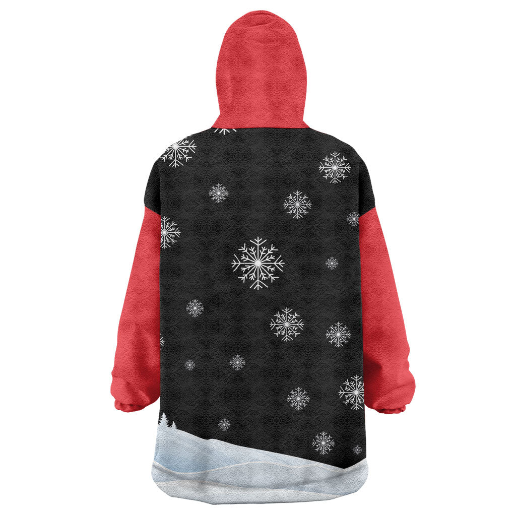 Polynesian Santa Claus Costume Funny Wearable Blanket Hoodie
