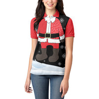 Polynesian Santa Claus Costume Funny Women Polo Shirt