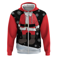 Polynesian Santa Claus Costume Funny Zip Hoodie