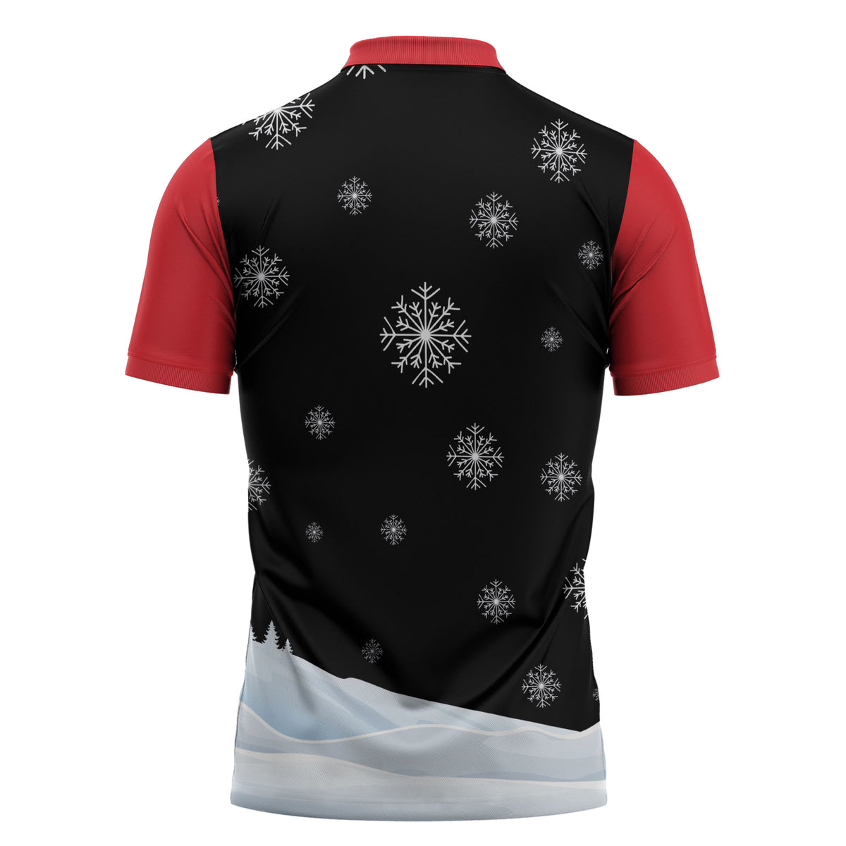 Polynesian Santa Claus Costume Funny Zipper Polo Shirt