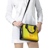 Hawaiian Mango Mele Kalikimaka Shoulder Handbag Santa Claus Surfing with Turtle Mango Christmas