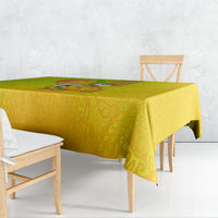 Hawaiian Mango Mele Kalikimaka Tablecloth Santa Claus Surfing with Turtle Mango Christmas