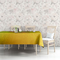Hawaiian Mango Mele Kalikimaka Tablecloth Santa Claus Surfing with Turtle Mango Christmas