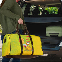 Hawaiian Mango Mele Kalikimaka Travel Bag Santa Claus Surfing with Turtle Mango Christmas