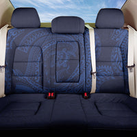 Hawaiian Turtle and Shark Back Car Seat Cover Kakau Tribal with Polynesian Pattern Blue Color