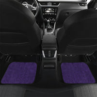Hawaiian Turtle and Shark Car Mats Kakau Tribal with Polynesian Pattern Purple Color