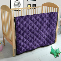 Hawaiian Turtle and Shark Quilt Kakau Tribal with Polynesian Pattern Purple Color