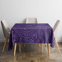 Hawaiian Turtle and Shark Tablecloth Kakau Tribal with Polynesian Pattern Purple Color