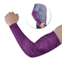 Hawaiian Turtle and Shark Arm Sleeves Kakau Tribal with Polynesian Pattern Pink Color