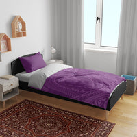 Hawaiian Turtle and Shark Bedding Set Kakau Tribal with Polynesian Pattern Pink Color
