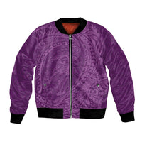Hawaiian Turtle and Shark Bomber Jacket Kakau Tribal with Polynesian Pattern Pink Color