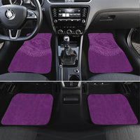 Hawaiian Turtle and Shark Car Mats Kakau Tribal with Polynesian Pattern Pink Color