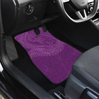 Hawaiian Turtle and Shark Car Mats Kakau Tribal with Polynesian Pattern Pink Color