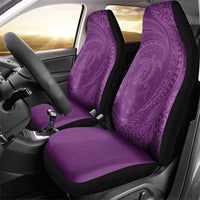 Hawaiian Turtle and Shark Car Seat Cover Kakau Tribal with Polynesian Pattern Pink Color