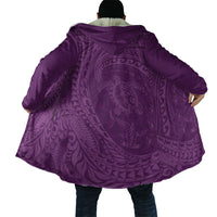Hawaiian Turtle and Shark Cloak Kakau Tribal with Polynesian Pattern Pink Color