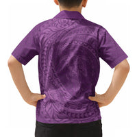 Hawaiian Turtle and Shark Hawaiian Shirt Kakau Tribal with Polynesian Pattern Pink Color