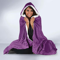 Hawaiian Turtle and Shark Hooded Blanket Kakau Tribal with Polynesian Pattern Pink Color