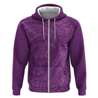 Hawaiian Turtle and Shark Hoodie Kakau Tribal with Polynesian Pattern Pink Color