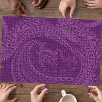Hawaiian Turtle and Shark Puzzle Kakau Tribal with Polynesian Pattern Pink Color