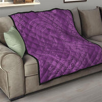 Hawaiian Turtle and Shark Quilt Kakau Tribal with Polynesian Pattern Pink Color