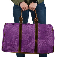 Hawaiian Turtle and Shark Travel Bag Kakau Tribal with Polynesian Pattern Pink Color