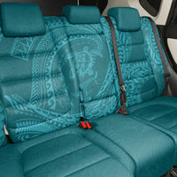 Hawaiian Turtle and Shark Back Car Seat Cover Kakau Tribal with Polynesian Pattern Turquoise Color
