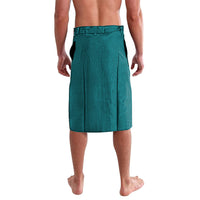 Hawaiian Turtle and Shark Lavalava Kakau Tribal with Polynesian Pattern Turquoise Color