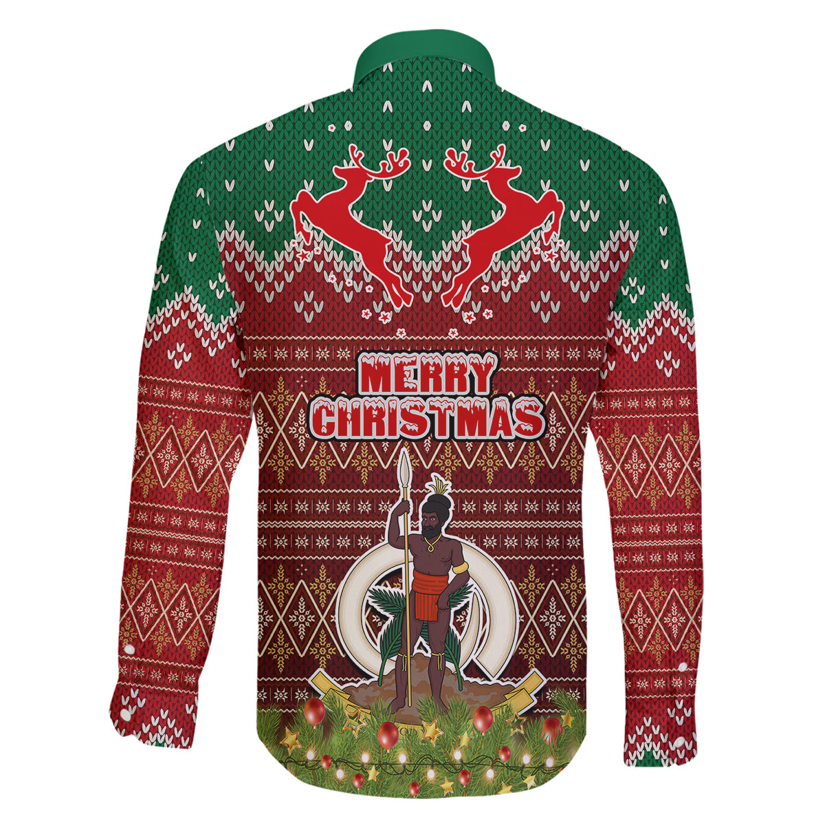 Vanuatu Christmas Family Matching Off Shoulder Maxi Dress and Hawaiian Shirt Pig Tusk Beautiful Merry Xmas Snowflake LT03 - Polynesian Pride
